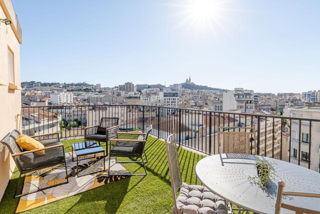 Marseille: Superbe Vue Sur Notre-Dame De La Garde Marselha Exterior foto