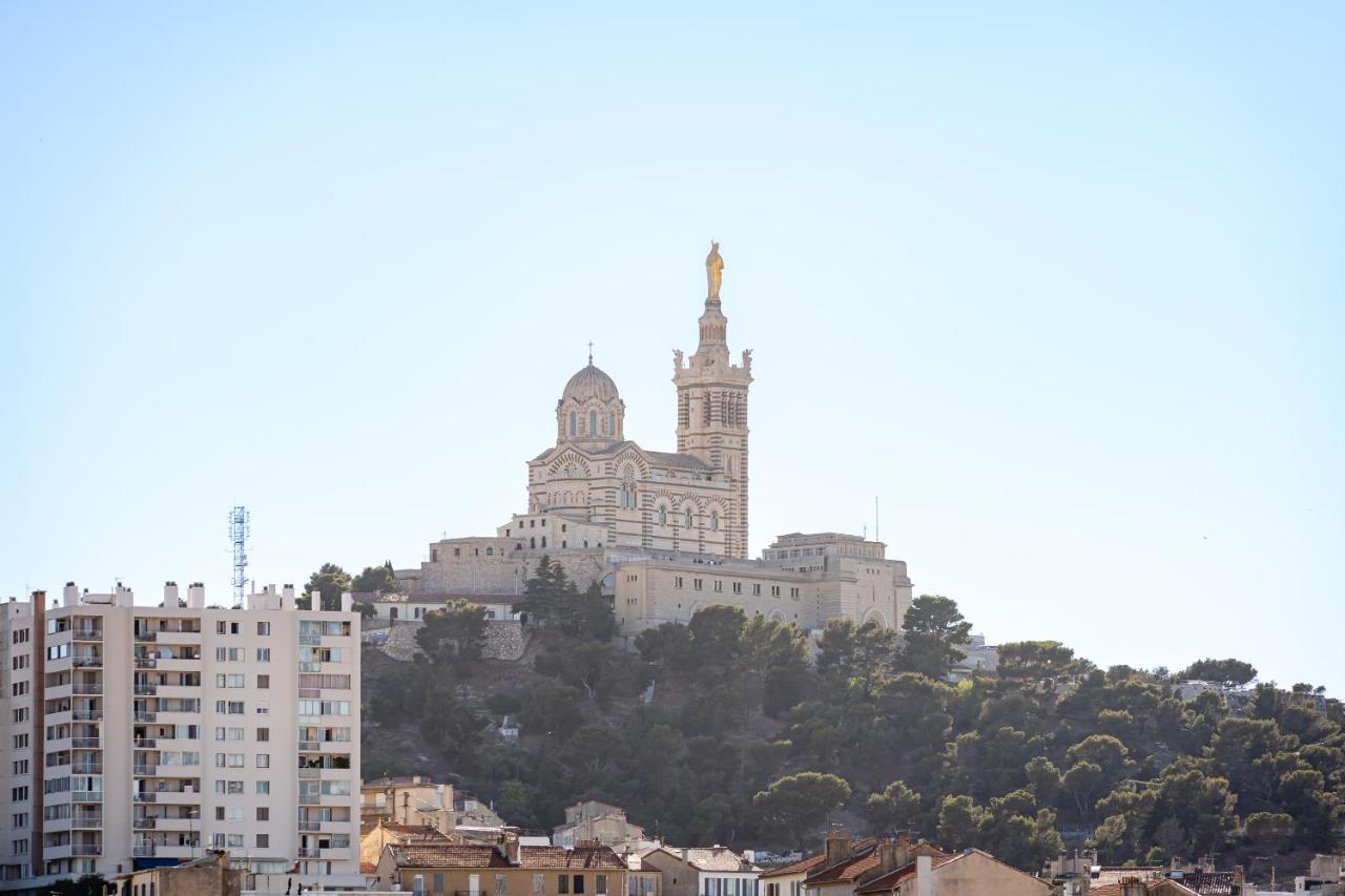 Marseille: Superbe Vue Sur Notre-Dame De La Garde Marselha Exterior foto
